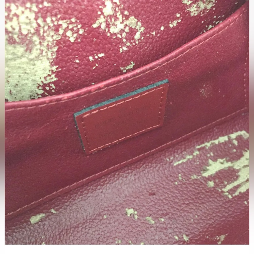 Louis Vuitton Epi Dauphine Leather Cosmetics Pouch Purse - LV Authentic Red Epi - Picture 15 of 17